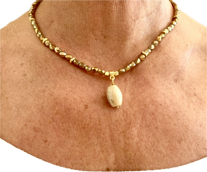 Pranella Carmel Short Necklace